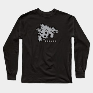 Kodama. A spirit in Japanese folklore that inhabit trees in grey ink Long Sleeve T-Shirt